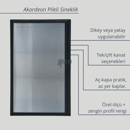Akordeon Pileli Sineklik