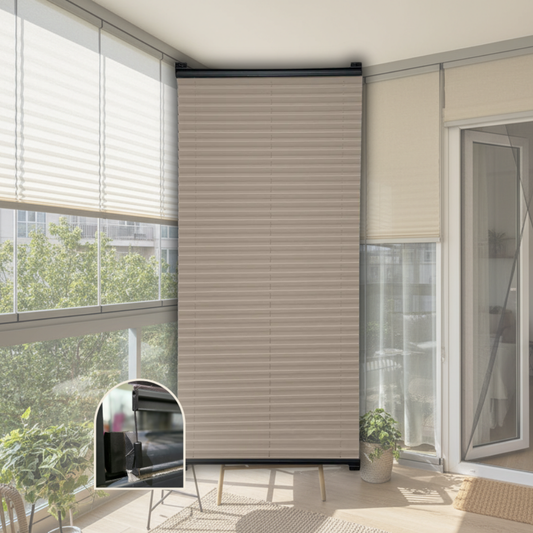 Cam Balkon Yaylı Plise Perde