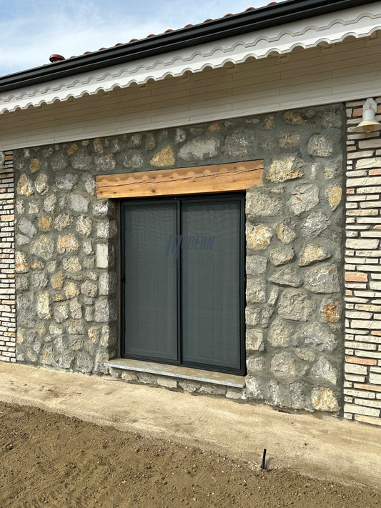 Çift Ray Çift Kayar Sürme Sineklik