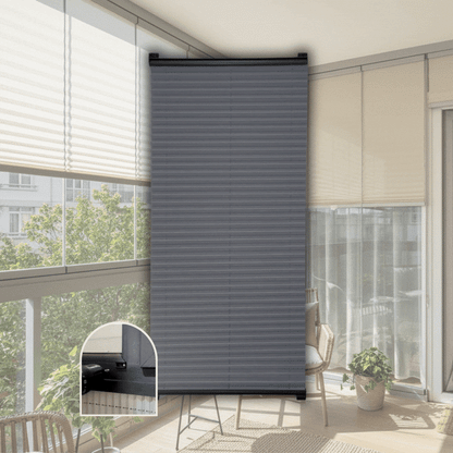 Cam Balkon Vidalı Plise Perde