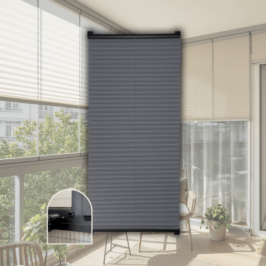 Cam Balkon Vidalı Plise Perde
