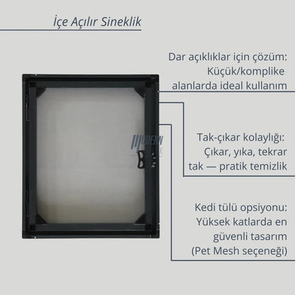 İçe Açılır Sineklik