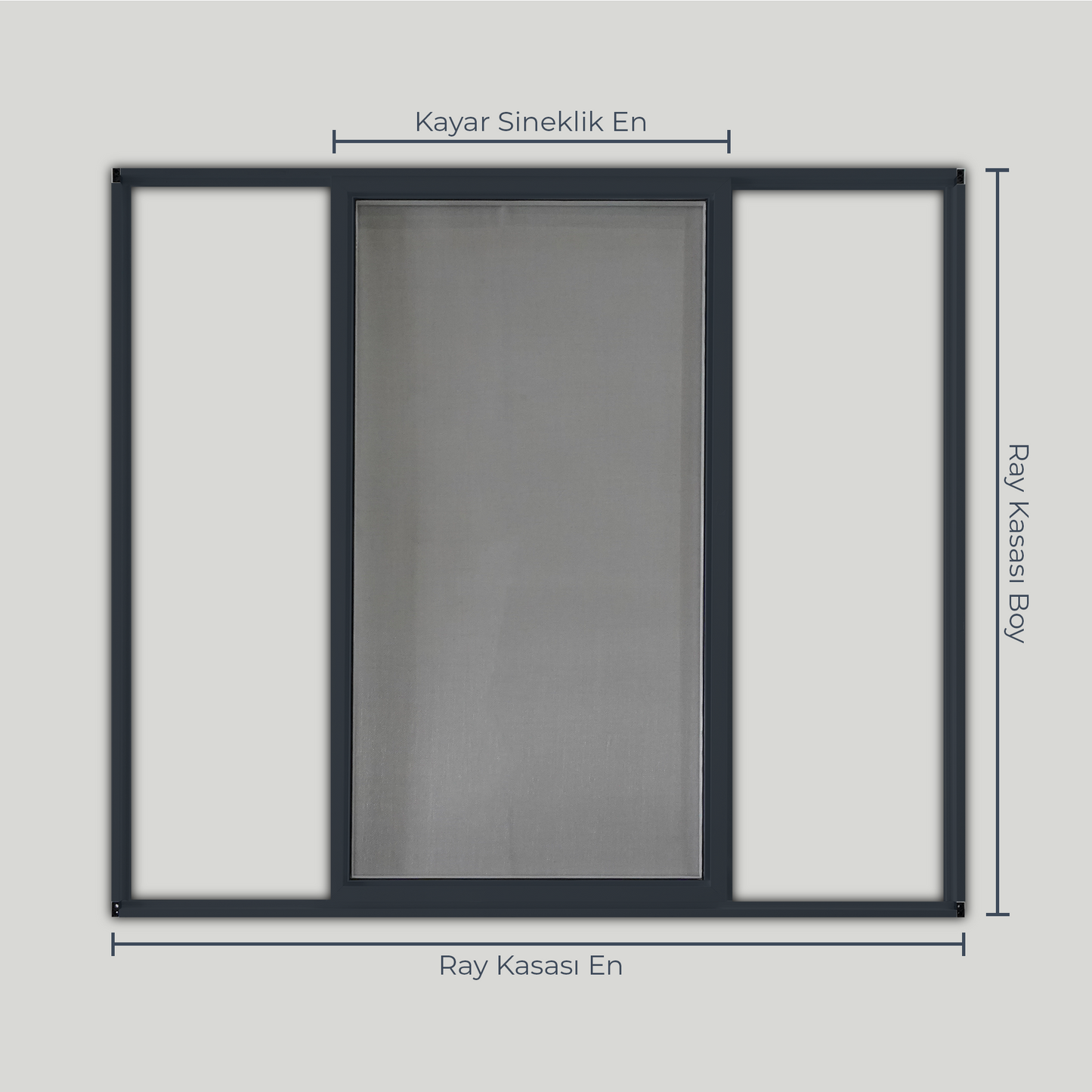 Raylı Sineklik - Tek Ray